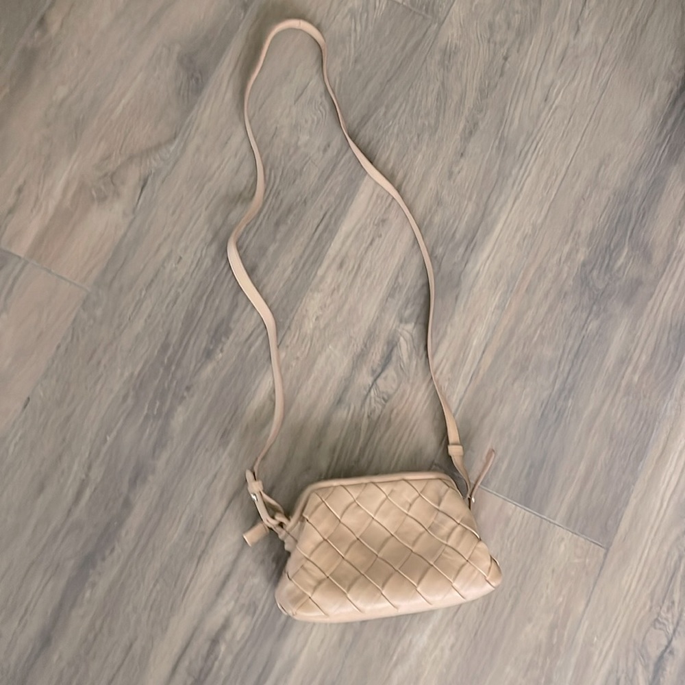 The Leori woven leather crossbody from Vince Camuto